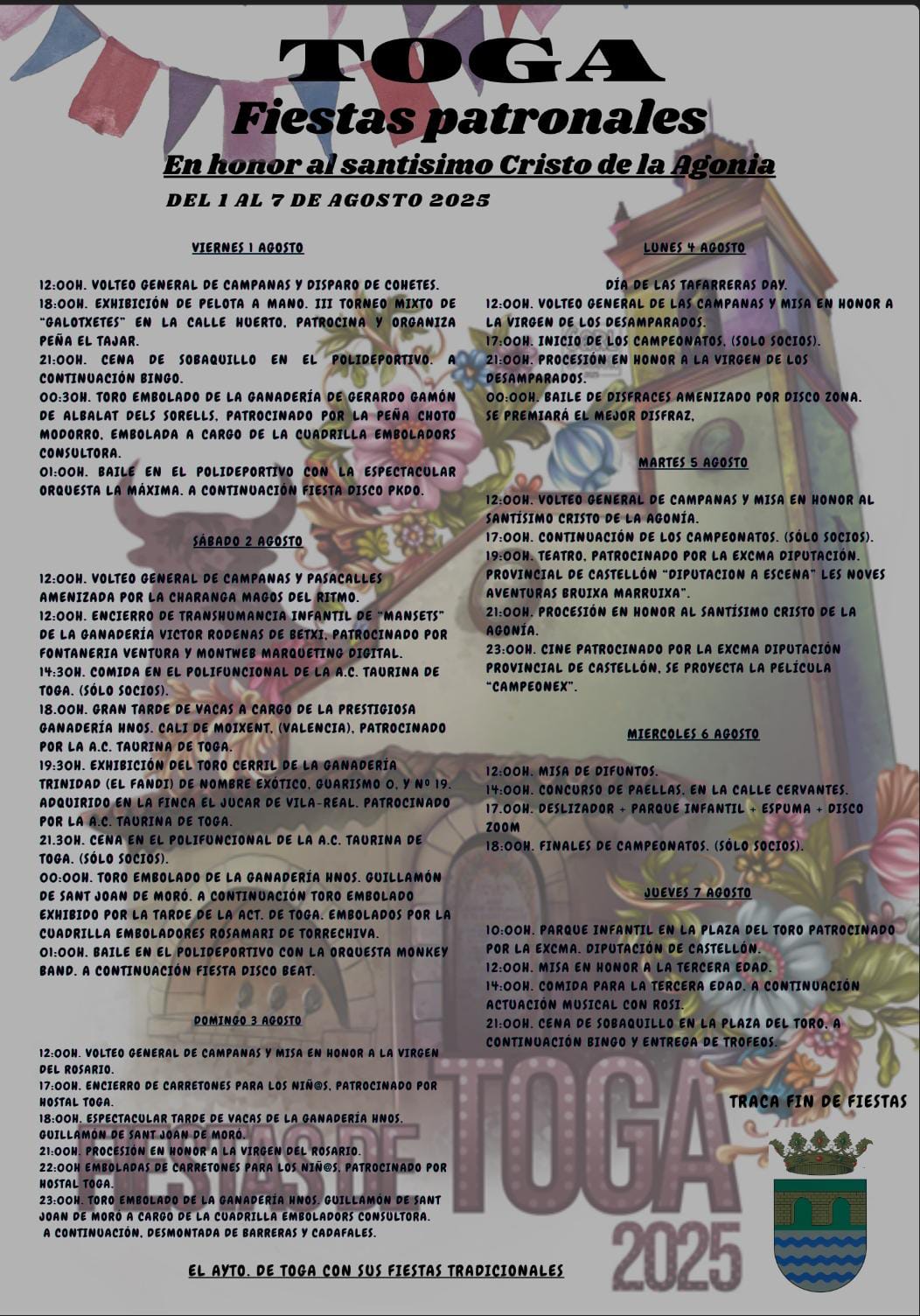 Cartel Fiestas de Toga